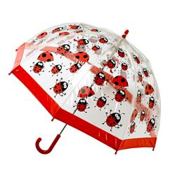 PVC Clear Dome Umbrella Ladybird